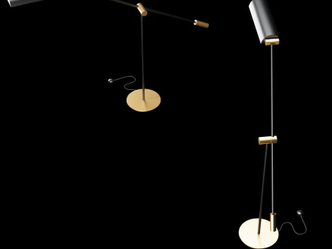 Modern floor lamp 3 3D Model