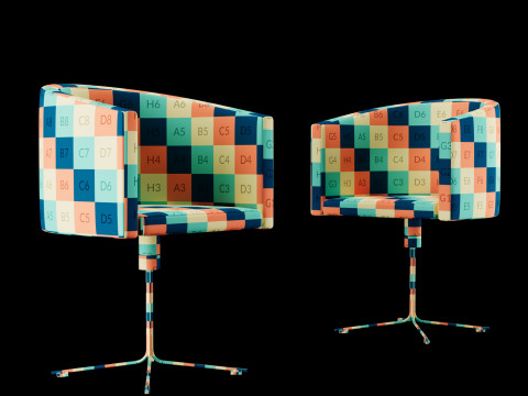 Modern work chair 3Dモデル