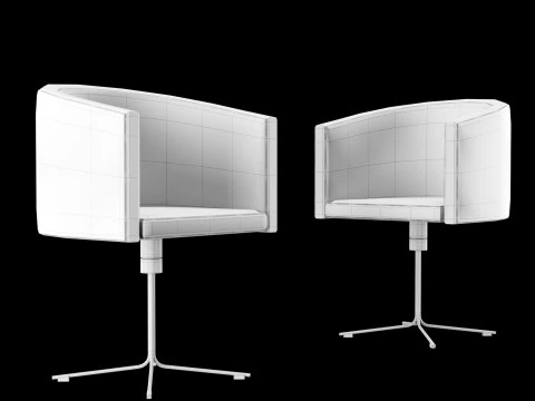 silla de trabajo moderna Modelo 3D