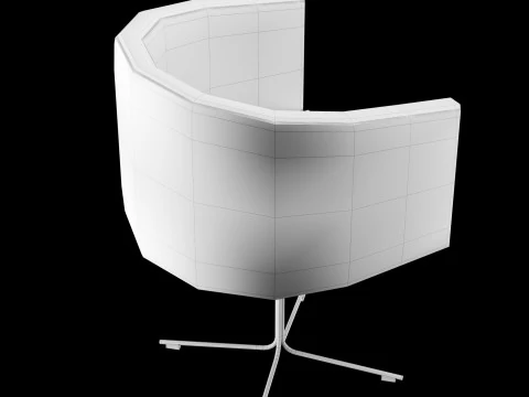 silla de trabajo moderna Modelo 3D