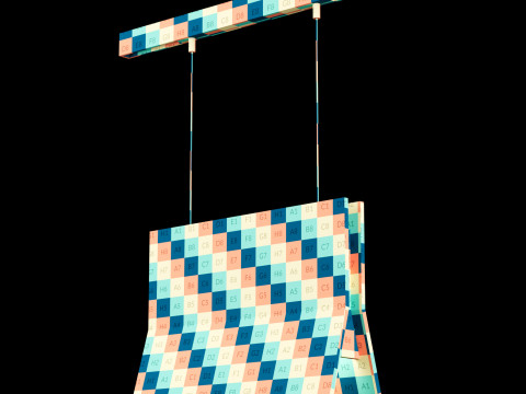Track magnit chandelier light 01 3D Modell