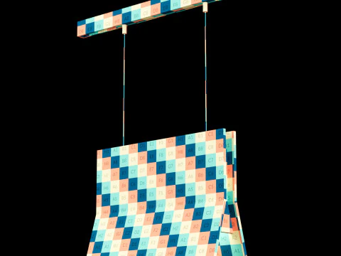 Track magnit chandelier light 01 3D Model