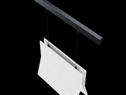 Track magnit chandelier light 01 3D Model