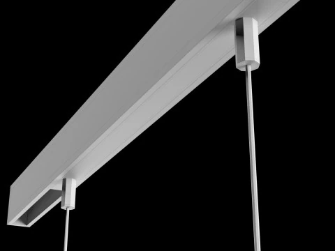 Track magnit chandelier light 01 3D Model