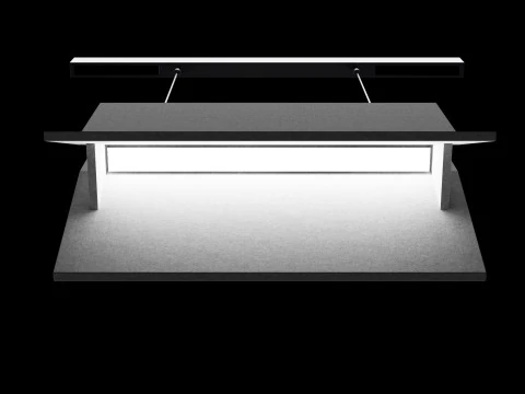 Track magnit chandelier light 01 3D Model