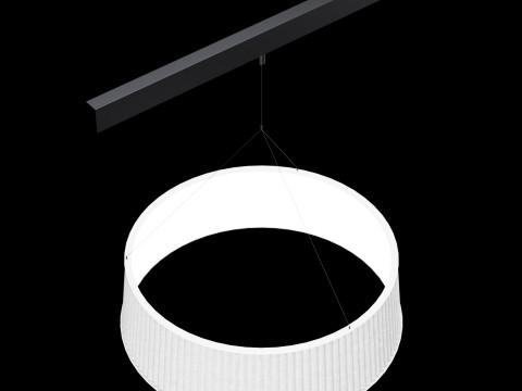 Люстра трекова магнітна 02 3D Модель