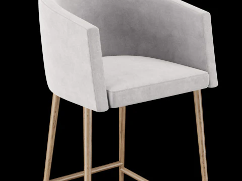 Bar and standart chair 5 3D Model