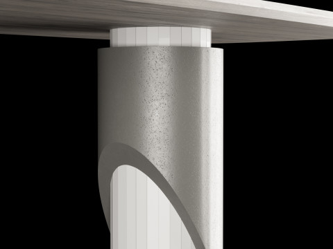 Modern dining table 4 3D Modell