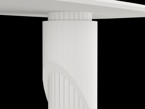Modern dining table 4 3D Modell
