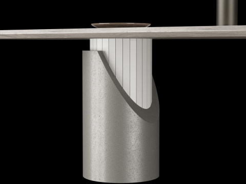 Modern dining table 4 3D Modell