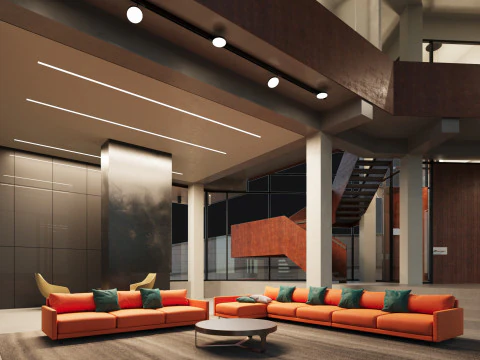 现代房子 2 带家具 3D 模型