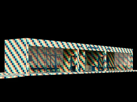 Bus station 3D Model