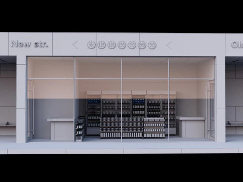 Bus station 3D Model