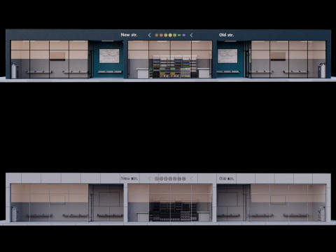Bus station Model 3D