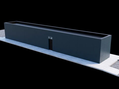 Bus station 3D Model