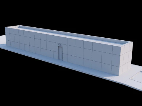 Bus station 3D Model