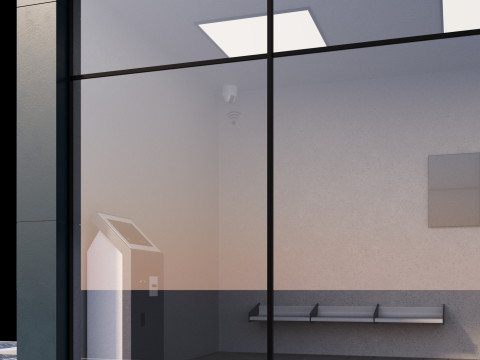 Bus station Model 3D