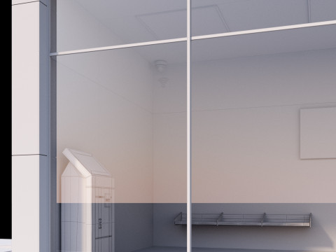 Bus station Model 3D