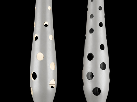 Modern concrete floor lamp 3D Модель