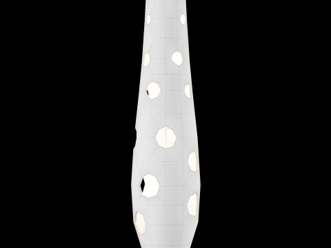 Modern concrete floor lamp 3D Model