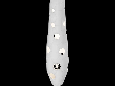 Modern concrete floor lamp 3D Model