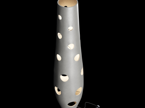 Modern concrete floor lamp 3D Model