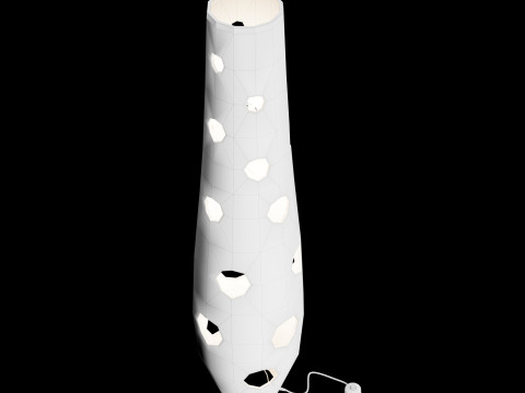Modern concrete floor lamp 3D Model