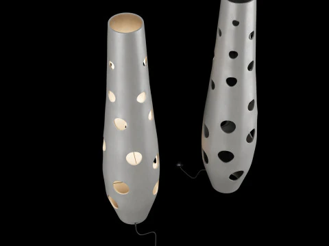 Modern concrete floor lamp 3D Model