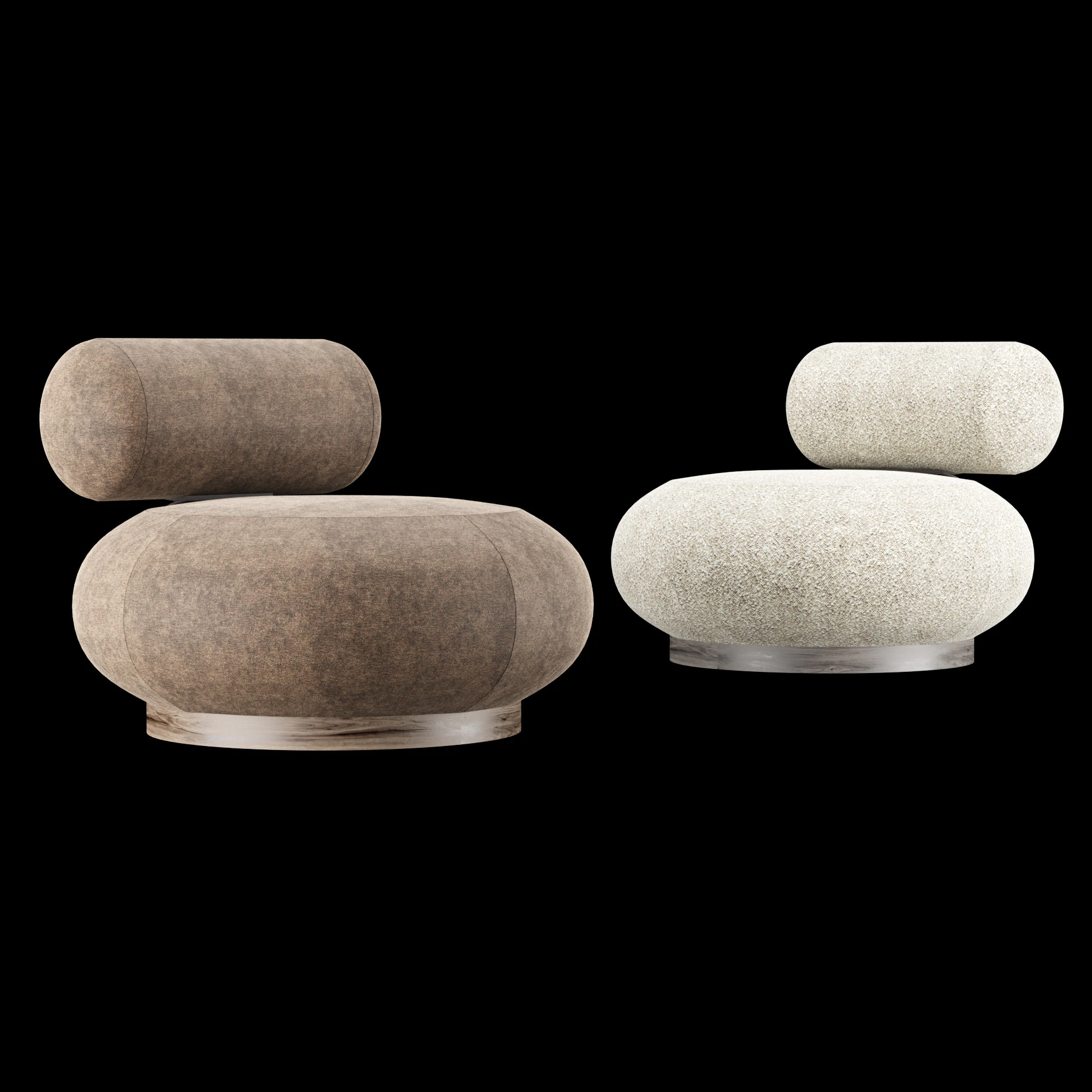 Modern lounge chair 5 3D Model .c4d .max .obj .3ds .fbx .stl .blend