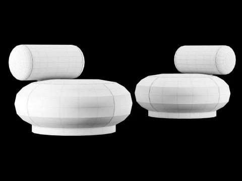 Modern lounge chair 5 3D Model