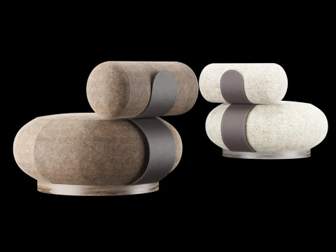 Modern lounge chair 5 3D Model