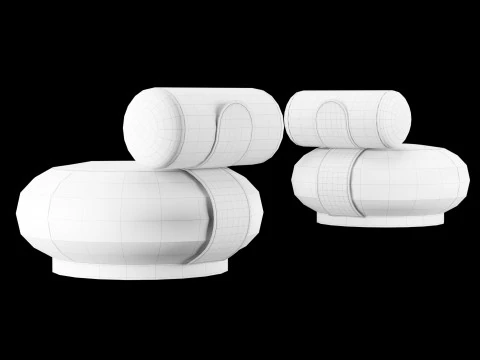 Modern lounge chair 5 3D Model