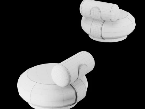 Modern lounge chair 5 3D Model