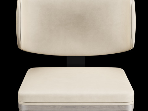 Dining leather chair 6 3D Модель