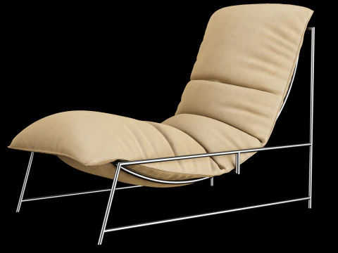 Modern lounge leather chair 3D Model