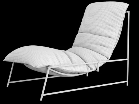 Modern lounge leather chair 3D Model