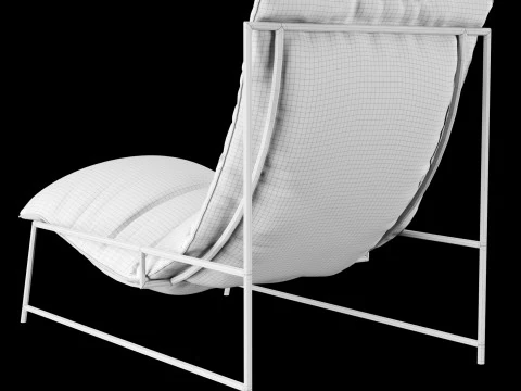 Modern lounge leather chair 3D Model