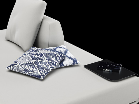 Modular sofa 1 with pillows decor elements and coffe table 3D 모델