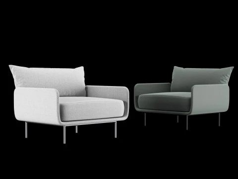 Kursi santai Model 3D