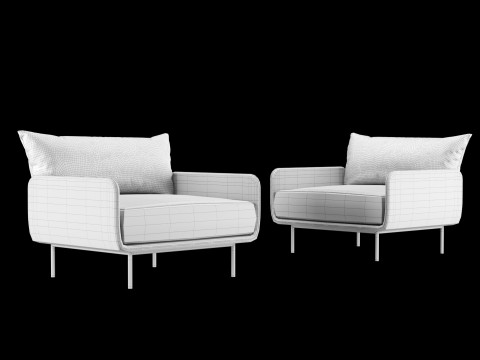 ラウンジチェア 3Dモデル