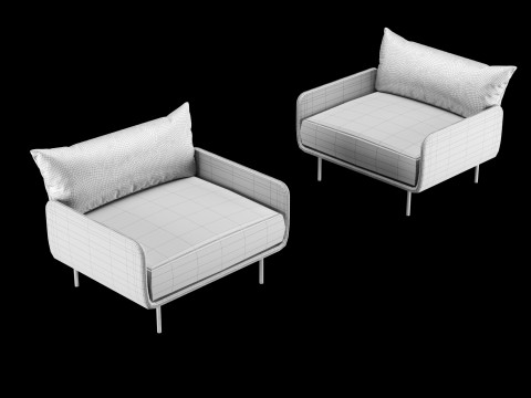 ラウンジチェア 3Dモデル