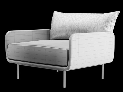 ラウンジチェア 3Dモデル