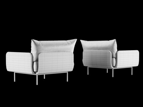 ラウンジチェア 3Dモデル