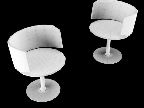 モダンなワークチェア 2 3Dモデル