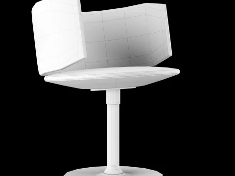 Modern work chair 2 3D Model