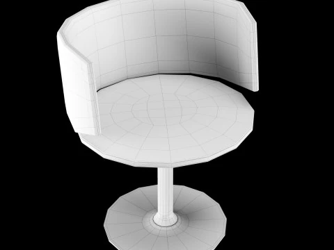 Modern work chair 2 3D Model