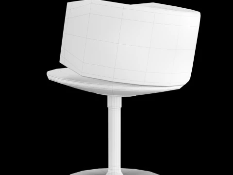 Modern work chair 2 3D Model