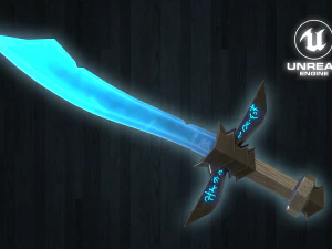 épée stylisée Modèle 3D