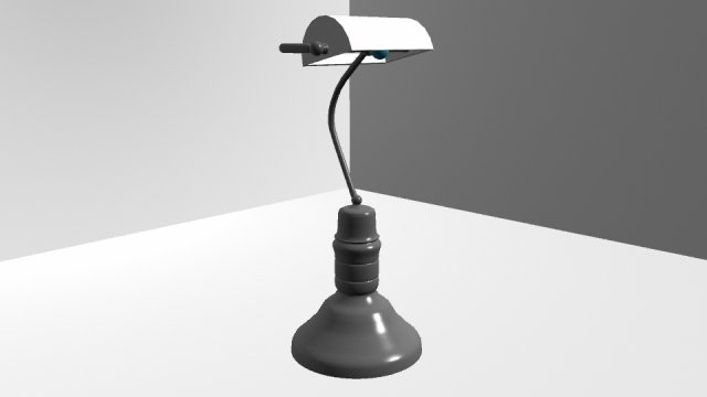 tablelamp 3D Модель .c4d .max .obj .3ds .fbx .stl .blend 
