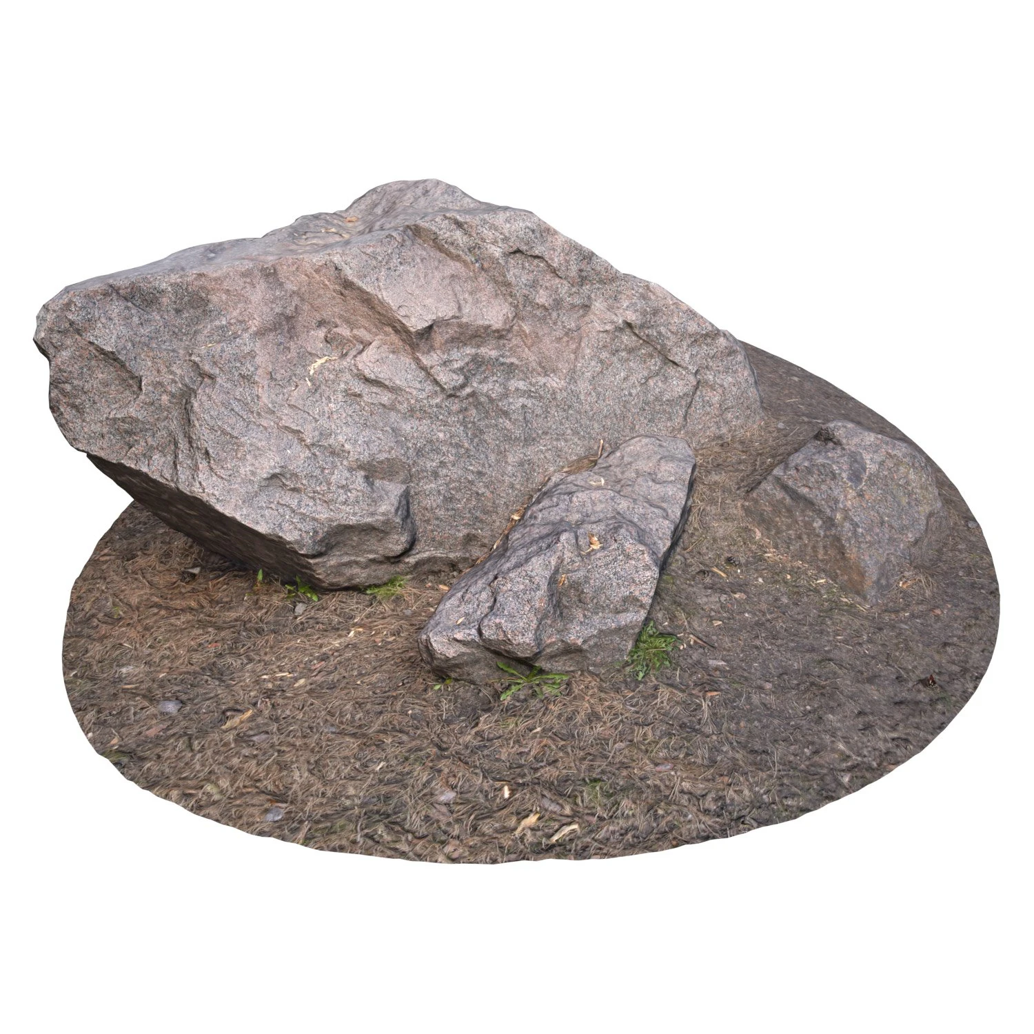 Landscape stone 3D Model .c4d .max .obj .3ds .fbx .stl .blend 